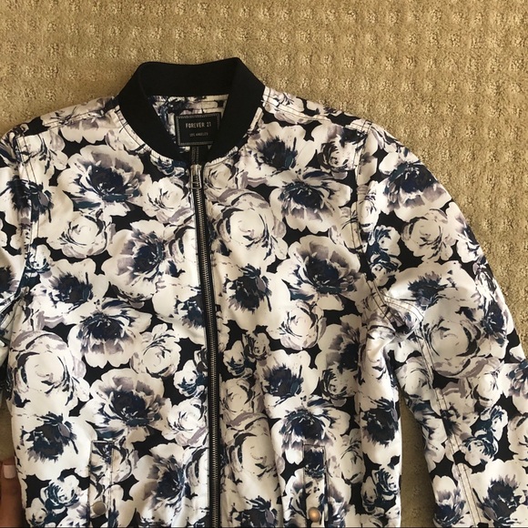 Floral Bomber Jacket - Picture 2 of 5
